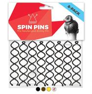 🌪️ hawwwy spiral bobby pins: 8 pack spin pins for quick and easy bun making - perfect updo hair accessory, small and stylish (black 2 inches) logo
