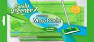 🛁 swiffer sweeper compatible microfiber mop pads: reusable wet and dry refills (2 count) by easily greener logo