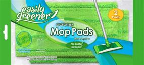 img 4 attached to 🛁 Swiffer Sweeper Compatible Microfiber Mop Pads: Reusable Wet and Dry Refills (2 Count) by Easily Greener