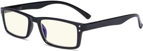 img 4 attached to 👓 Eyekepper Blue Light Blocking Glasses for Women and Men - Black - Reduce Digital Glare & Improve Computer Screen Reading