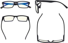 img 2 attached to 👓 Eyekepper Blue Light Blocking Glasses for Women and Men - Black - Reduce Digital Glare & Improve Computer Screen Reading