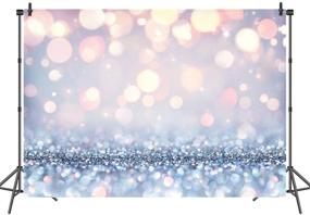 img 1 attached to 📸 Stylish Simplicity Bling Theme Bokeh Photography Backdrop - Dreamy Silvery White Spots - 7x5ft – Baby Shower, Birthday, Carnival Party, Newborn Children Portrait Photo