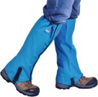 🏔️ winis snow gaiters: waterproof leg gaiters for hiking, camping, and mountain climbing - oxford fabric, dustproof, antiwater - breathable, anti-bite, high gaiters, leg protection guard boot guardian (1 pair) logo