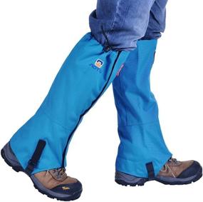 img 4 attached to 🏔️ Winis Snow Gaiters: Waterproof Leg Gaiters for Hiking, Camping, and Mountain Climbing - Oxford Fabric, Dustproof, Antiwater - Breathable, Anti-bite, High Gaiters, Leg Protection Guard Boot Guardian (1 Pair)