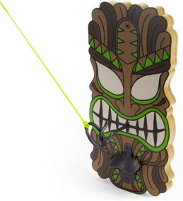 img 3 attached to 🌴 Sol Coastal Big Kahuna Wooden Hook & Ring Toss Game with Tiki Mask and Bottle Opener – Complete Hardware Set Included