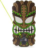 🌴 sol coastal big kahuna wooden hook & ring toss game with tiki mask and bottle opener – complete hardware set included логотип