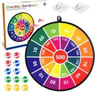 baodlon kids dart board game set - 14 inches safe dart board for kids with 12 sticky balls - colorful box included - fun darts board game gift toy for 3-12 year old boys and girls логотип