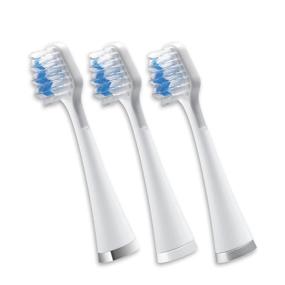 img 4 attached to Waterpik Triple Sonic Replacement Complete Care Tooth Brush Heads (White, 3 Count) - STRB-3WW for Optimal Oral Hygiene