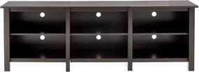 img 2 attached to 📺 Brown 70-inch TV Stand Storage Media Console Entertainment Center by ROCKPOINT