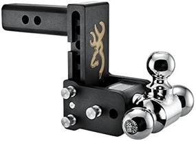 img 3 attached to 🚚 B&W Trailer Hitches Tow & Stow with Browning Logo - 2" Receiver, Tri-Ball (1-7/8" x 2" x 2-5/16"), 5" Drop, 10,000 GTW - TS10048BB for Efficient Towing
