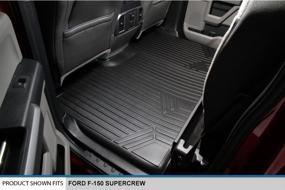 img 1 attached to 🚗 MAX LINER A0167/B0167 Mat for 2015-2021 Ford F-150 SuperCrew Cab with 1st Row Bucket Seats, in Black