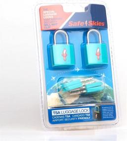 img 3 attached to 🔒 TSA Recognized Charcoal Padlocks by Safe Skies: Premium Security for Travelers