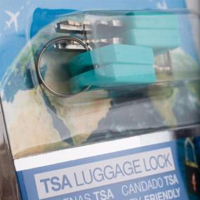 img 2 attached to 🔒 TSA Recognized Charcoal Padlocks by Safe Skies: Premium Security for Travelers