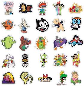 img 2 attached to Adorable 90s Cartoon Stickers Set of 50 – Anime Waterproof Decals for Water Bottles, Laptop, Phone, Skateboard – Fun Vinyl Stickers for Kids and Teens