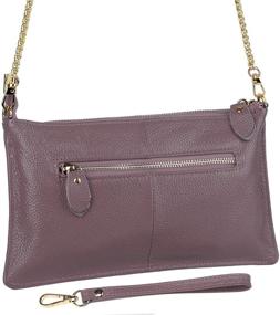 img 1 attached to YALUXE Clutch Wristlet Leather Shoulder Women's Handbags & Wallets and Wristlets