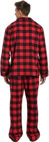 img 1 attached to High-quality Mens Flannel Pajama Set by Noble Mount