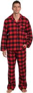 high-quality mens flannel pajama set by noble mount logo