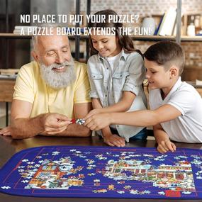 img 3 attached to 🧩 Convenient and Portable - HXMARS Foldable Jigsaw Puzzle Board for Easy Storage and Transport