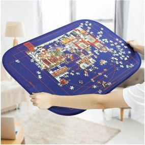 img 4 attached to 🧩 Convenient and Portable - HXMARS Foldable Jigsaw Puzzle Board for Easy Storage and Transport