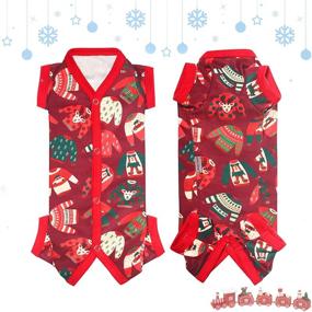 img 4 attached to Pajamas Christmas Clothes Jumpsuit Pattern