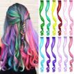 extensions colorful highlights synthetic hairpieces logo