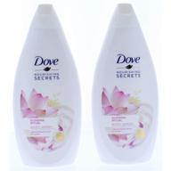 🕊️ dove glowing ritual body wash: 2 pk, lotus flower extract & rice water, 16.9 fl oz each (33.8 fl oz total) logo