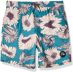 img 2 attached to Купальные шорты Quiksilver Destination Volley Boardshort для мальчиков, одежда для плавания в стиле Пагода.