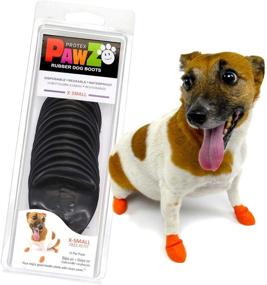 img 4 attached to 🐾 PawZ Dog Boots - Rubber Dog Booties, Waterproof Snow Boots for Dogs - Paw Protection for Dogs - Pack of 12 Dog Shoes (Black)