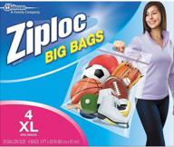 ziploc double zipper x large 4 count logo