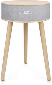 img 4 attached to 🔌 LEMEGA DTS 3 White Oak: Wireless Charging Coffee Table with Bluetooth Speaker, USB Port & More - Perfect for Living Room, Reception Room, Office