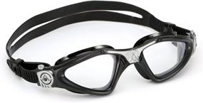 img 4 attached to 🏊 Aqua Sphere Kayenne Swim Goggles with Clear Lens: Black/Silver Frame - Exceptional Performance, Maximum Clarity