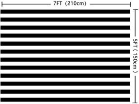 img 3 attached to 📸 7x5футов Черно-белая полосатая фотостудия - идеально подходит для свадьбы, вечеринки в честь рождения ребенка, фотостудийных принадлежностей, фоны и виниловые боксы.