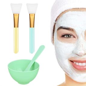 img 3 attached to 🧖 YBLNTEK Face Mask Mixing Bowl Set: 4-in-1 DIY Facemask Mixing Tool Kit for Ultimate Face Care