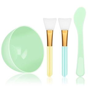 img 4 attached to 🧖 YBLNTEK Face Mask Mixing Bowl Set: 4-in-1 DIY Facemask Mixing Tool Kit for Ultimate Face Care