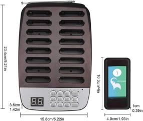 img 1 attached to 📟 16-Unit Restaurant Coaster Pager System for Food Court, Clinic, Church, Cafe & Shop (Type 16) - Portable Guest Waiting Wireless Calling Solution