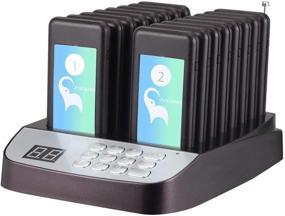 img 4 attached to 📟 16-Unit Restaurant Coaster Pager System for Food Court, Clinic, Church, Cafe & Shop (Type 16) - Portable Guest Waiting Wireless Calling Solution