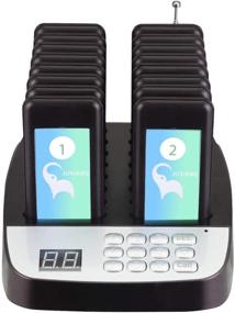 img 3 attached to 📟 16-Unit Restaurant Coaster Pager System for Food Court, Clinic, Church, Cafe & Shop (Type 16) - Portable Guest Waiting Wireless Calling Solution