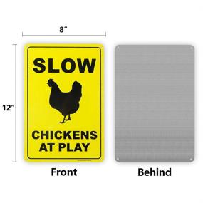 img 3 attached to 🐔 Crossing Chickens: Weatherproof Aluminum with UV Protection