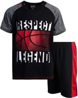 🏀 mad game 2 piece basketball performance boys' clothing and sets: unleash your game logo