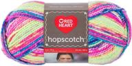 🧶 jump rope made with red heart hopscotch yarn logo