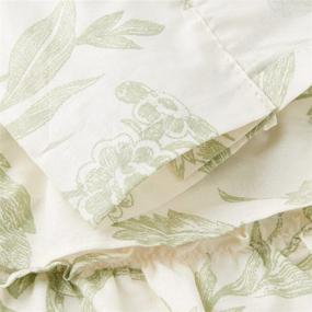 img 2 attached to 🌸 Laura Ashley Natalie Collection Luxury Comforter Set: Ultra Soft, All Season Bedding with Stylish Delicate Design – Valance Included!