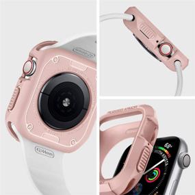 img 3 attached to Чехол Spigen Rugged Armor для Apple Watch (44 мм серии 6/SE/5/4) - розовое золото