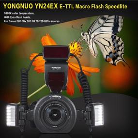 img 1 attached to YONGNUO YN24EX E-TTL Macro Flash Speedlite 5600K for Canon EOS 1Dx 5D3 6D 7D 70D 80D Cameras