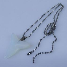 img 3 attached to GemShark Necklace Gemstone Necklaces White Opal