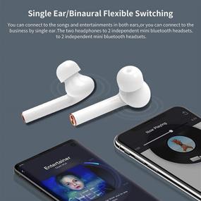 img 1 attached to 🎧 Беспроводные наушники Rocxf Bluetooth 5.2: Водонепроницаемые, с LED-дисплеем, 30 часов воспроизведения и глубоким басом