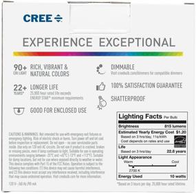 img 1 attached to 💡 Cree 60 Watt Soft White LED Bulbs - 2 Pack: Energy-efficient Lighting Solution