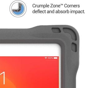 img 1 attached to Brenthaven Edge Bounce Case - Durable, Rugged Protection for New Apple iPad 10.2 inch (2021) Tablet - Ideal for Students, Gray