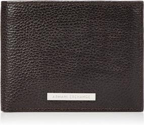 img 4 attached to Armani Exchange Leather Trifold Credit Men's Accessories