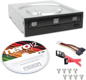 img 2 attached to 📀 Lite-On Super AllWrite IHAS124-04-KIT 24X DVD+/-RW Dual Layer Burner + Nero 12 Essentials: Complete Burning Solution with Sata Cable Kit