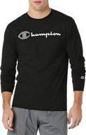 👕 men's clothing: champion classic graphic sleeve orange t-shirts & tanks logo